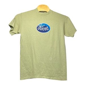 Vintage singlestitch liquid blue parody shirt oceanspray juiced parody 90’s SZ M